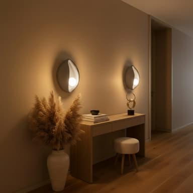 Aplica LED Decorativa Flippy CONCHA Gri 30x35cm Soclu E27