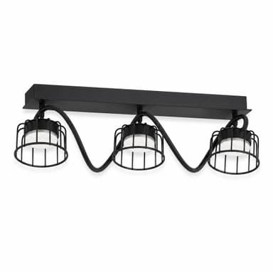 Lustra EPS Flippy, 3xGX53, 61x15cm, Negru