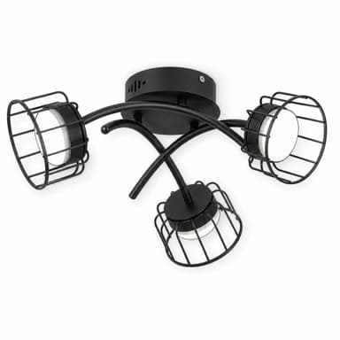Lustra EPS Flippy, 3xGX53, 56cm, Negru