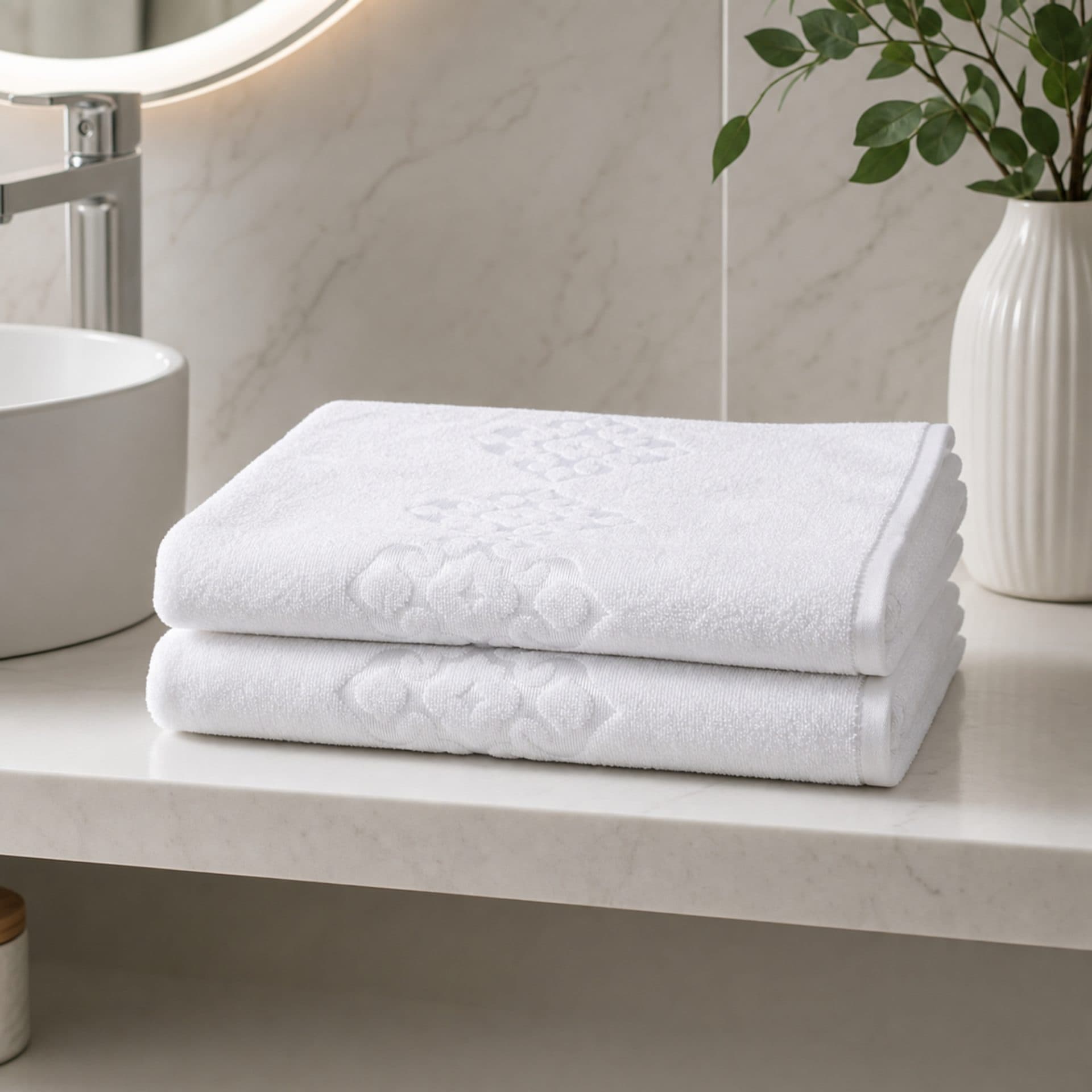 Prosoape Flippy Set 2 70x140 cm Bumbac Alb — imagine 16