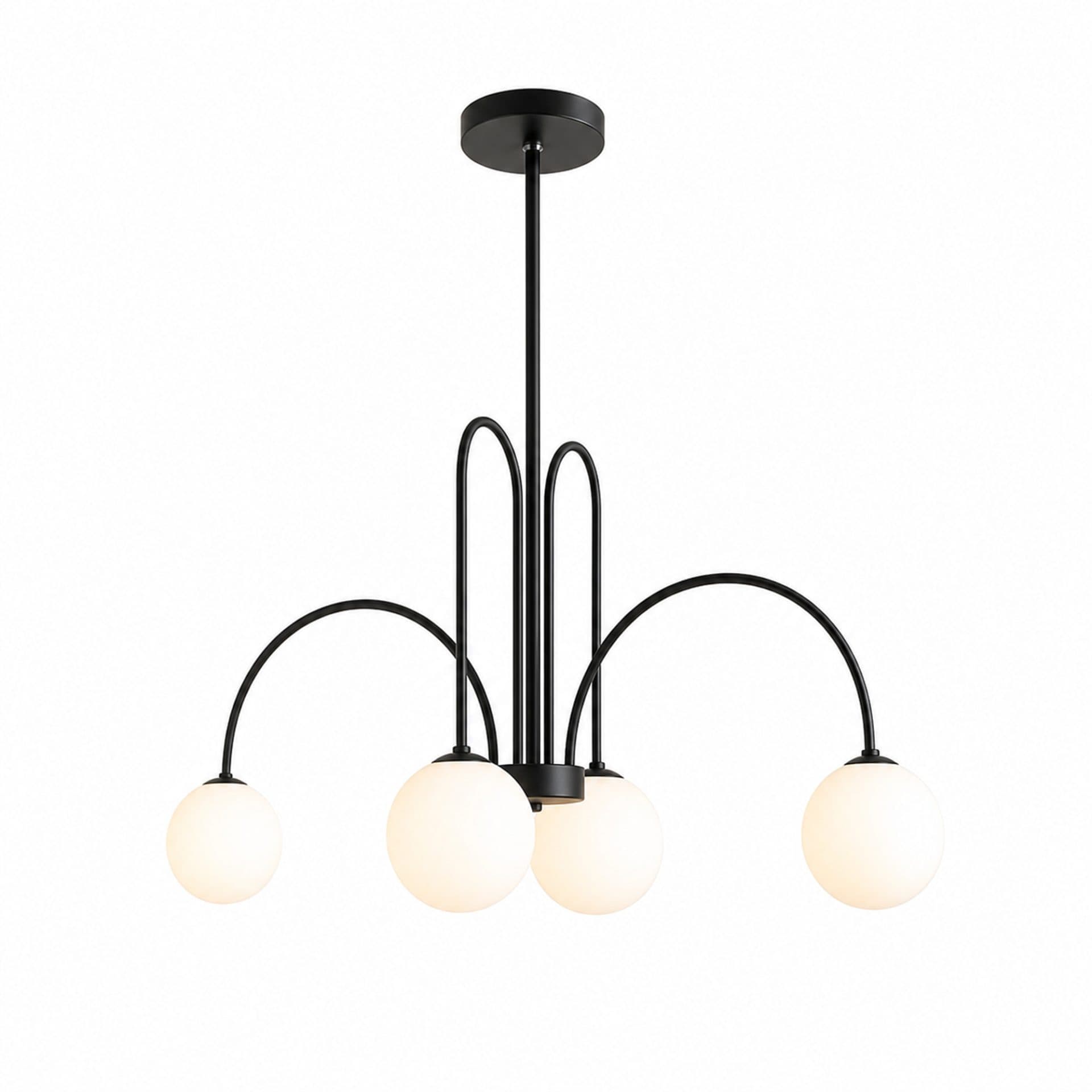 Lustra Flippy Torino 4x E27 Negru Metal — imagine 8