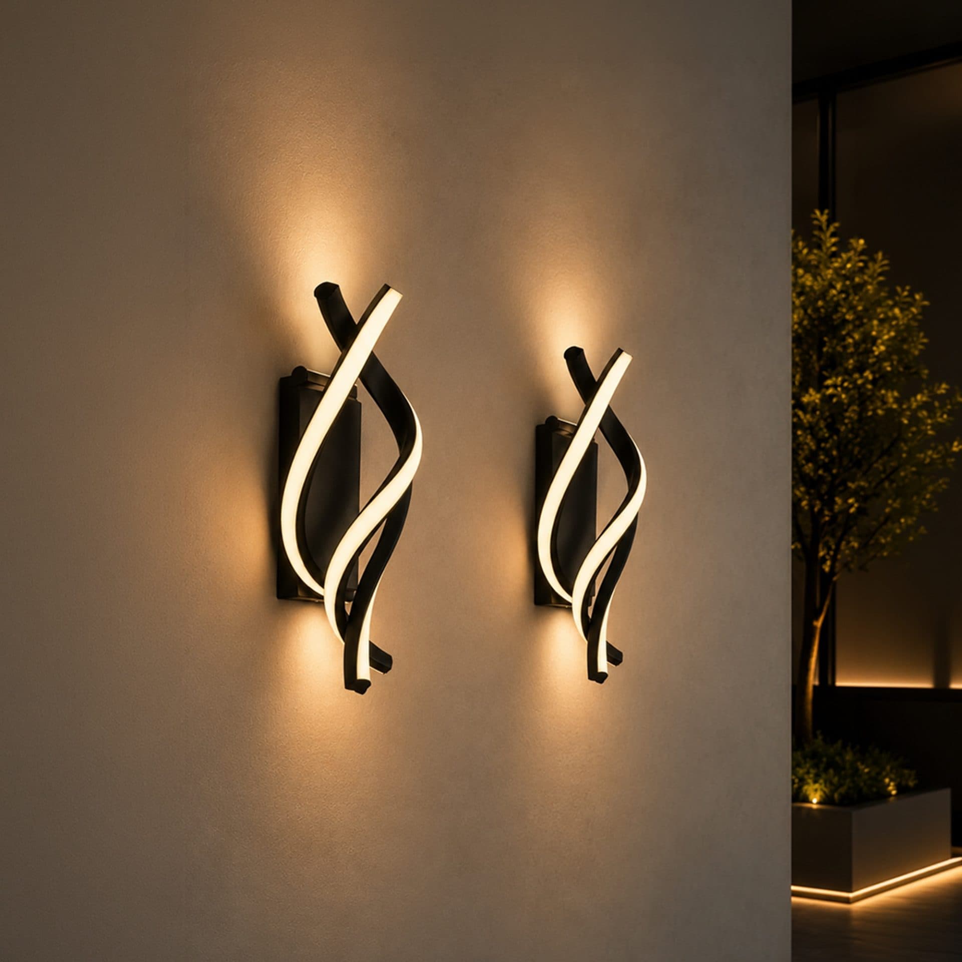 Aplica LED Flippy Reid 13W, Lumina Rece/Calda/Neutra, Negru — imagine 8