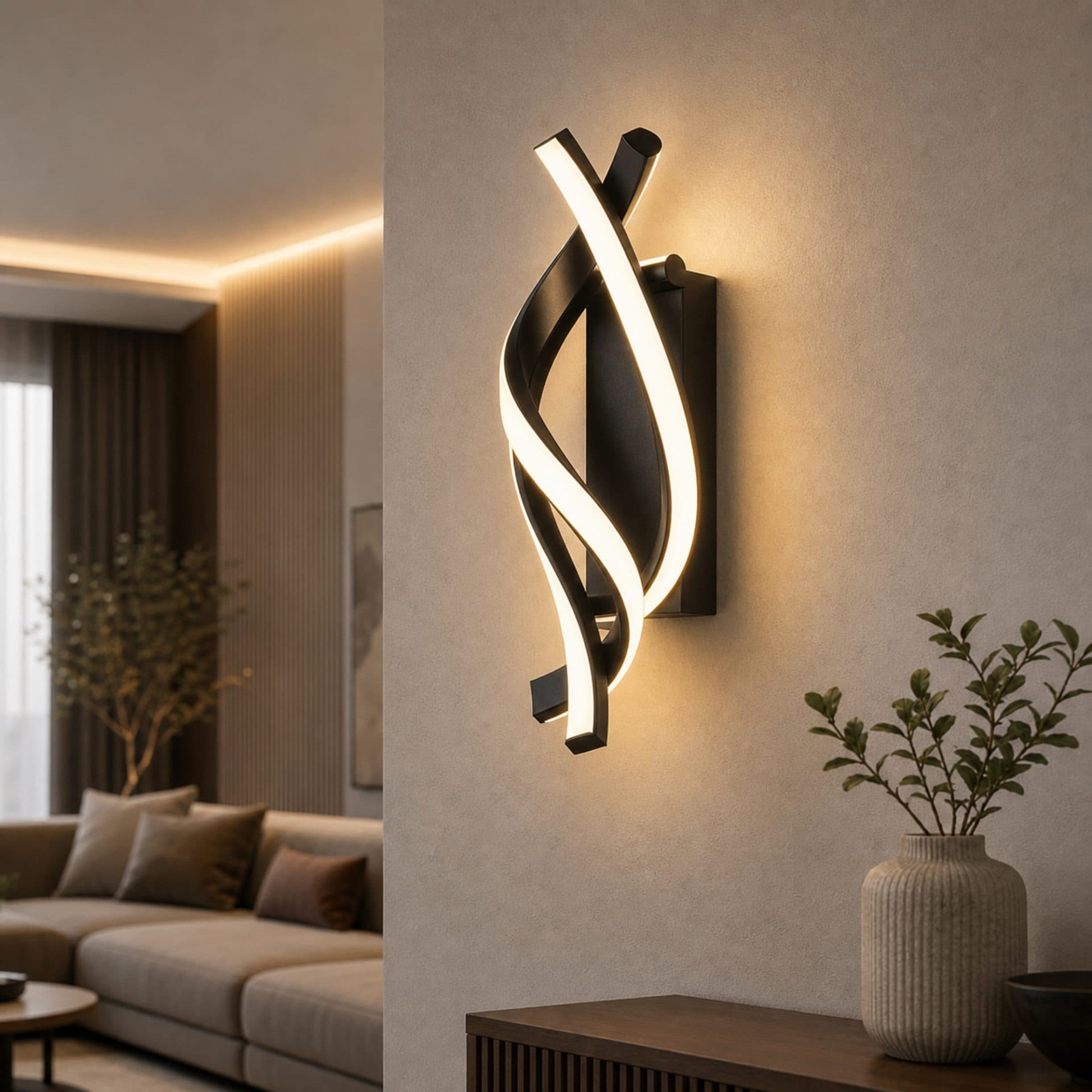 Aplica LED Flippy Reid 13W, Lumina Rece/Calda/Neutra, Negru — imagine 15