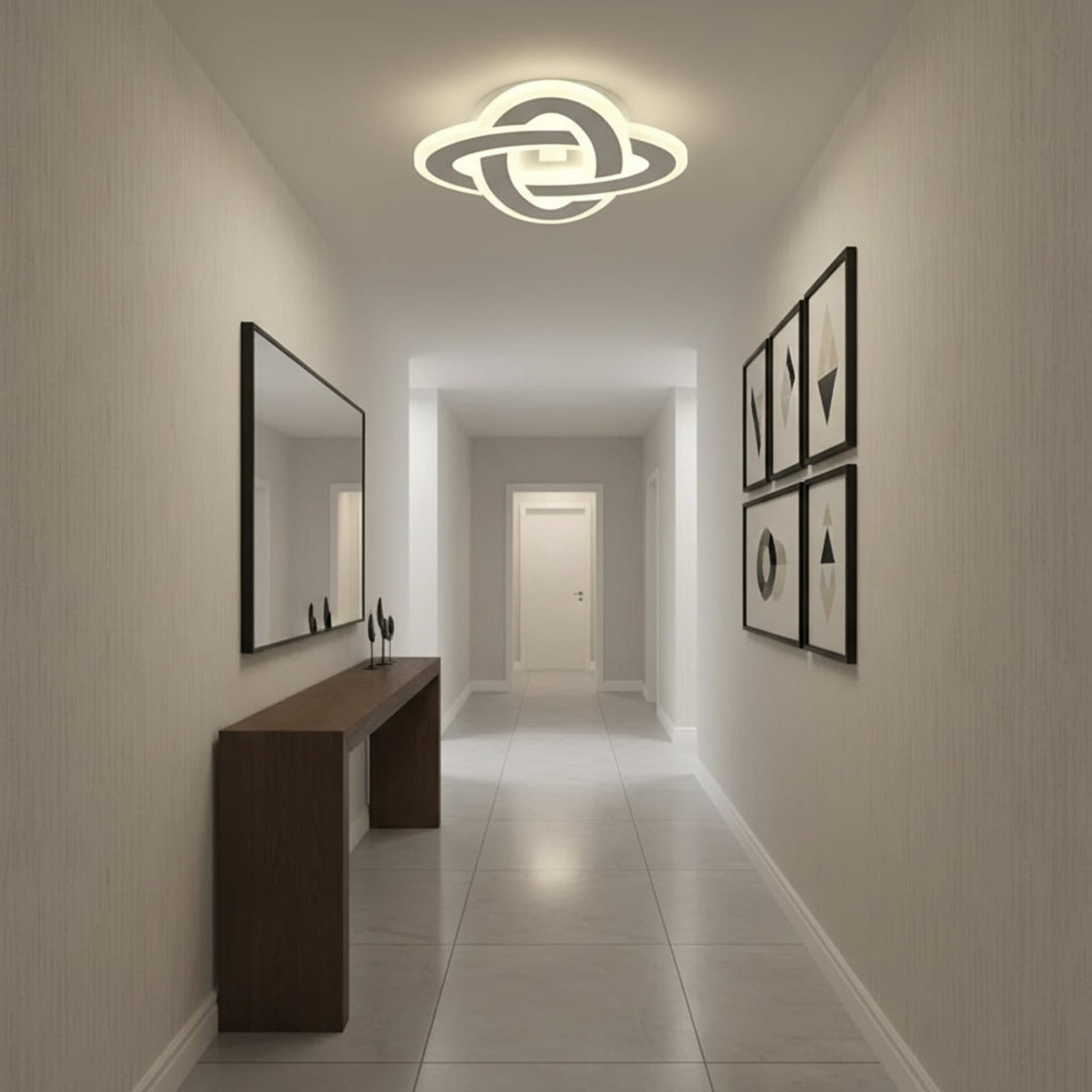 Lustra LED Flippy 45W Alb — imagine 2