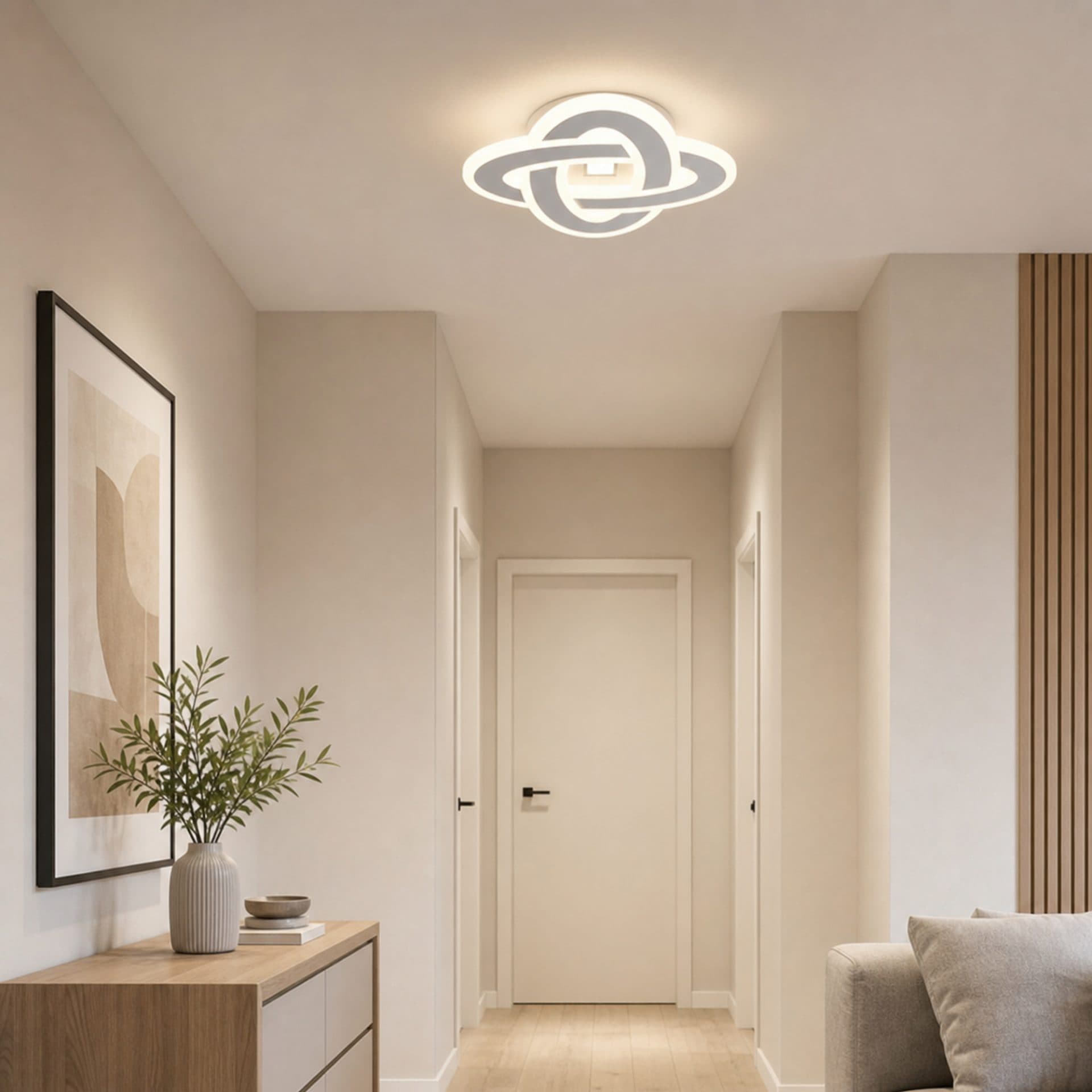 Lustra LED Flippy 45W Alb — imagine 7