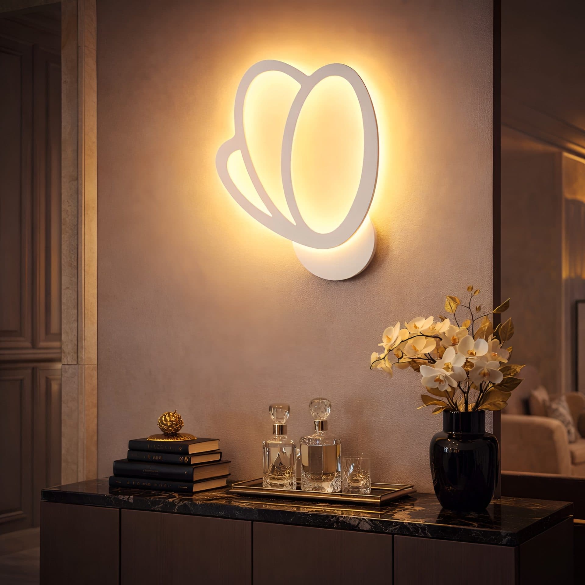 Aplica LED de perete Flippy Tulip 15W, 3000K/4000K/6000K — imagine 1