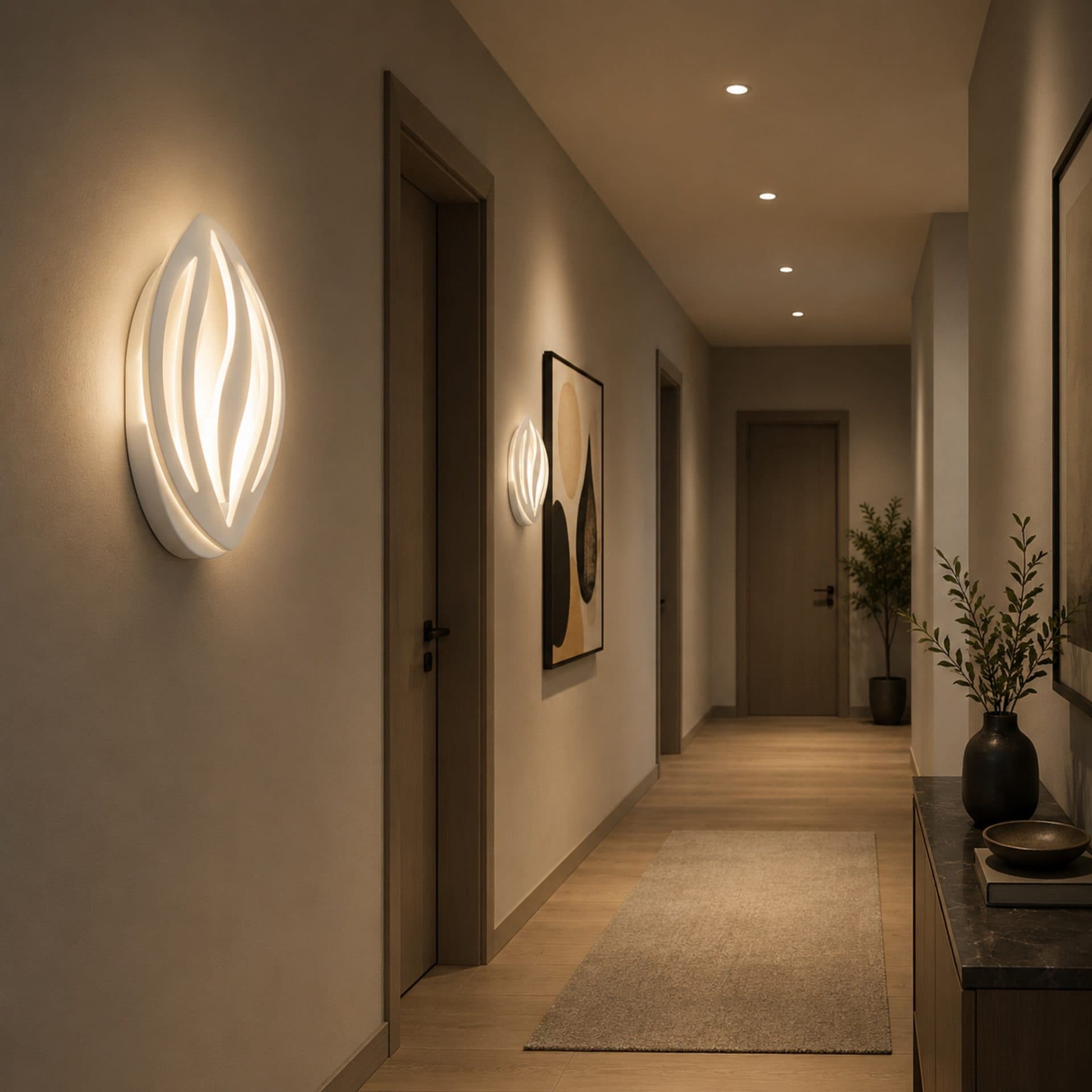 Aplica LED Flippy ORCHID 15W Petala Lumina Rece/Calda/Neutra Acril Metal Alb — imagine 1