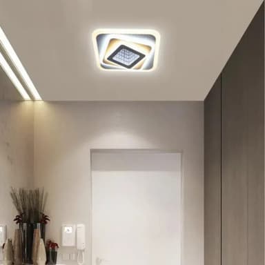 Lustra LED Flippy NEXA 3D 46W Patrata Alb