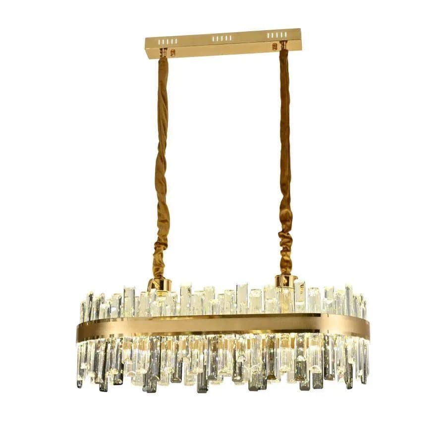 Candelabru LED Flippy Achim cu Telecomanda, 200W, Diametru 80cm, Auriu — imagine 2