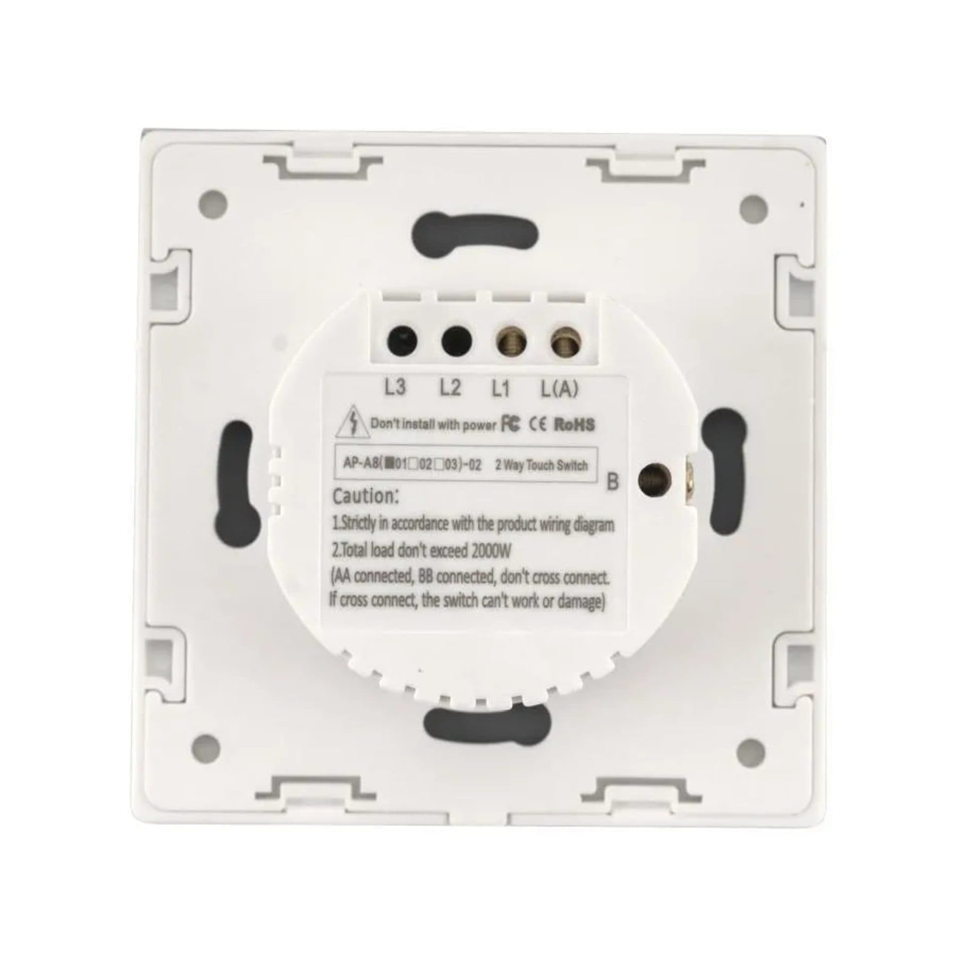 Intrerupator Touch Flippy Cap-Scara Sticla Securizata Alb — imagine 6