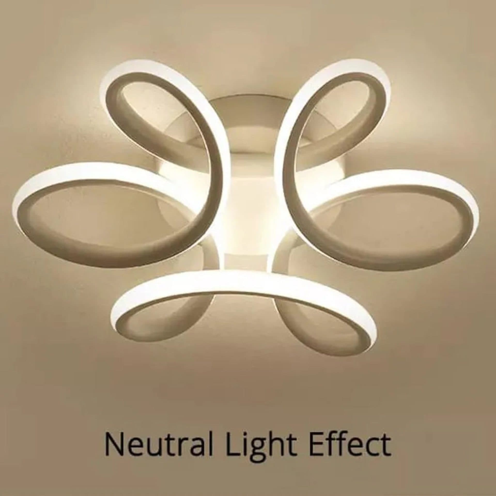 Lustra LED Flippy PANZEA 36W, lumina Rece/Calda/Neutra, Alb — imagine 3