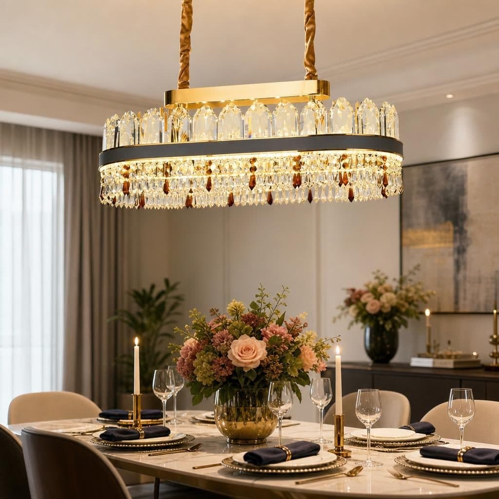 Candelabru LED Flippy Pollux 156W Auriu Cristal — imagine 3