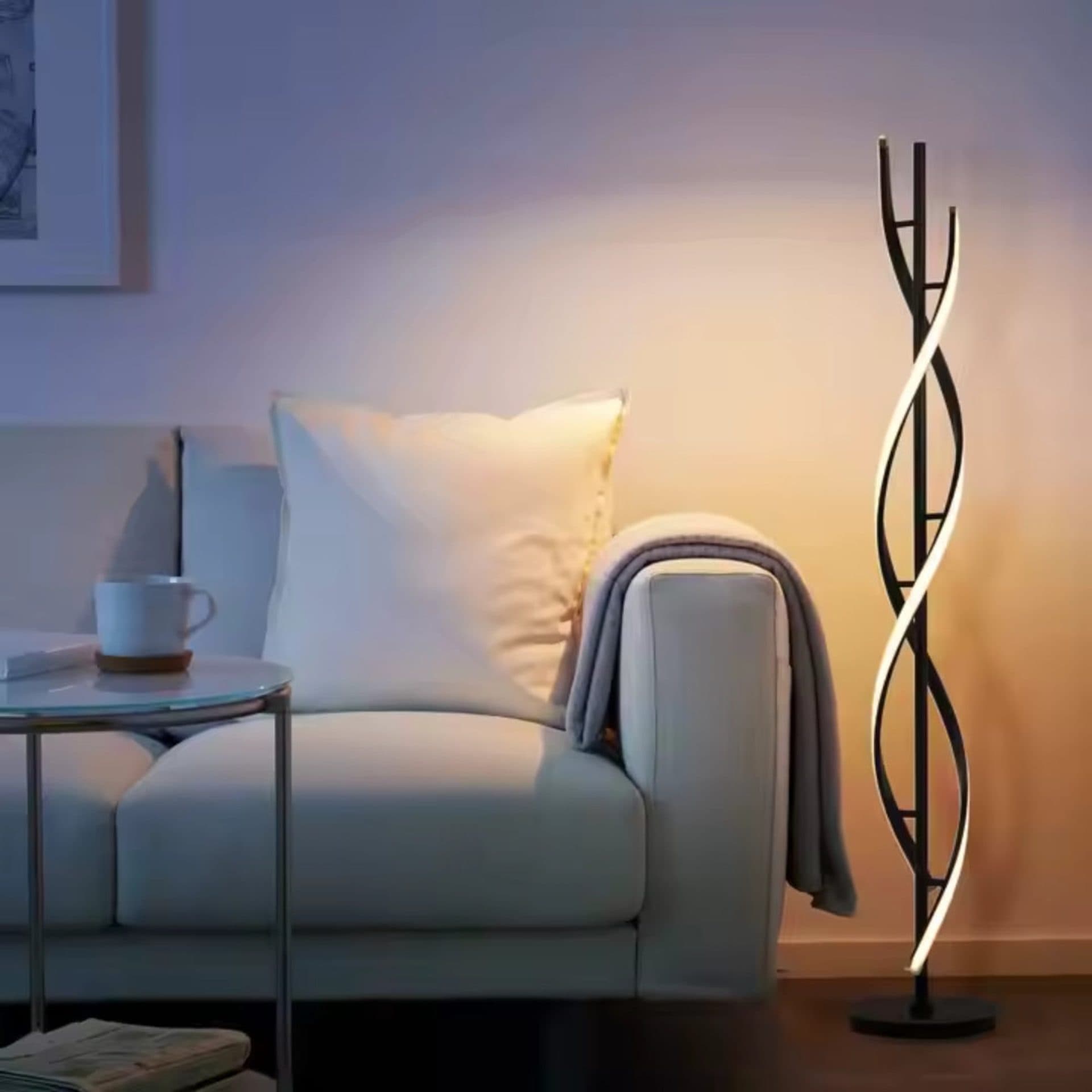 Lampadar LED Flippy 27W 3000K/4000K/6000K Metal si Acril Negru — imagine 1