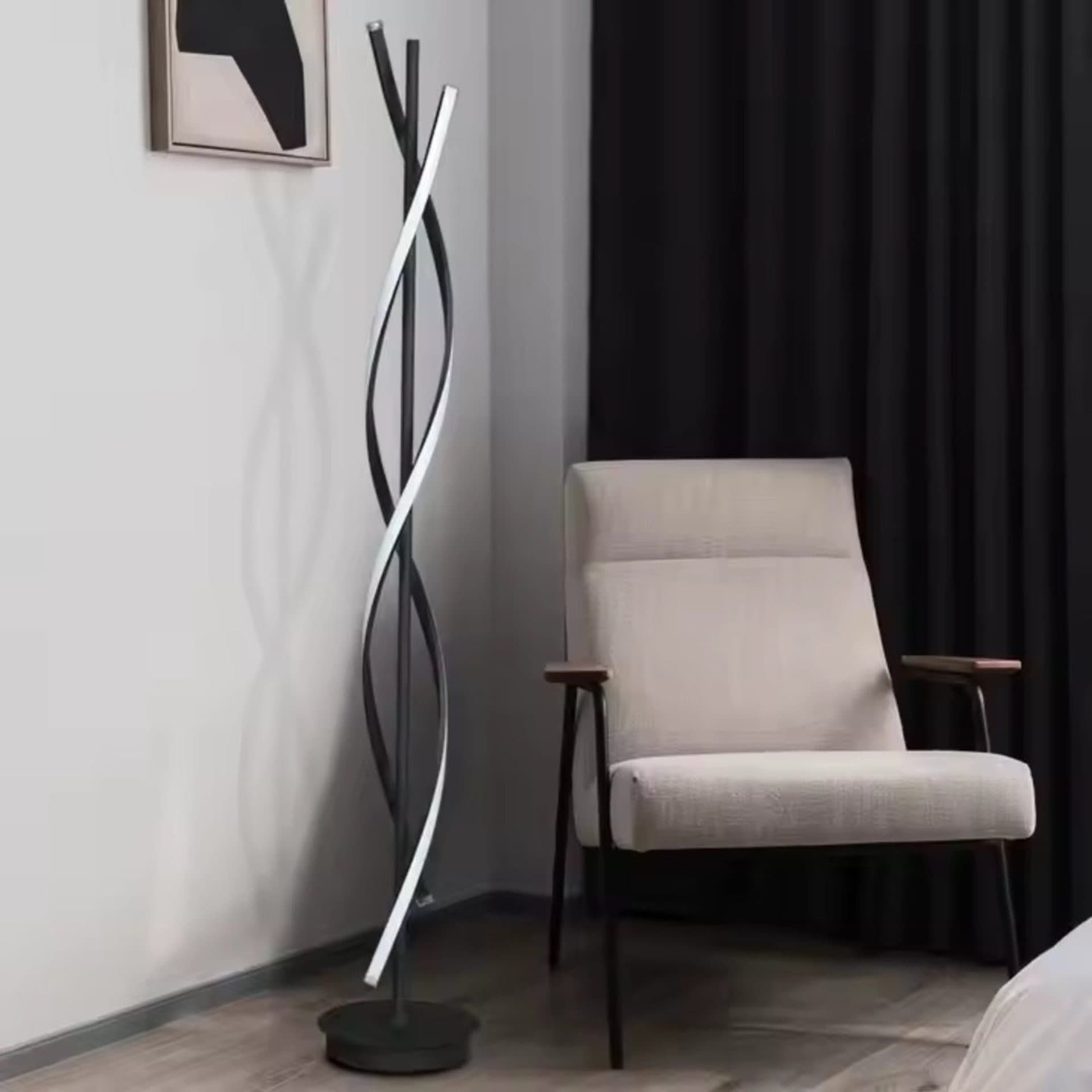 Lampadar LED Flippy 27W 3000K/4000K/6000K Metal si Acril Negru — imagine 3