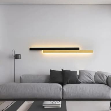 Lustra LED Flippy 29W Liniara Auriu Negru