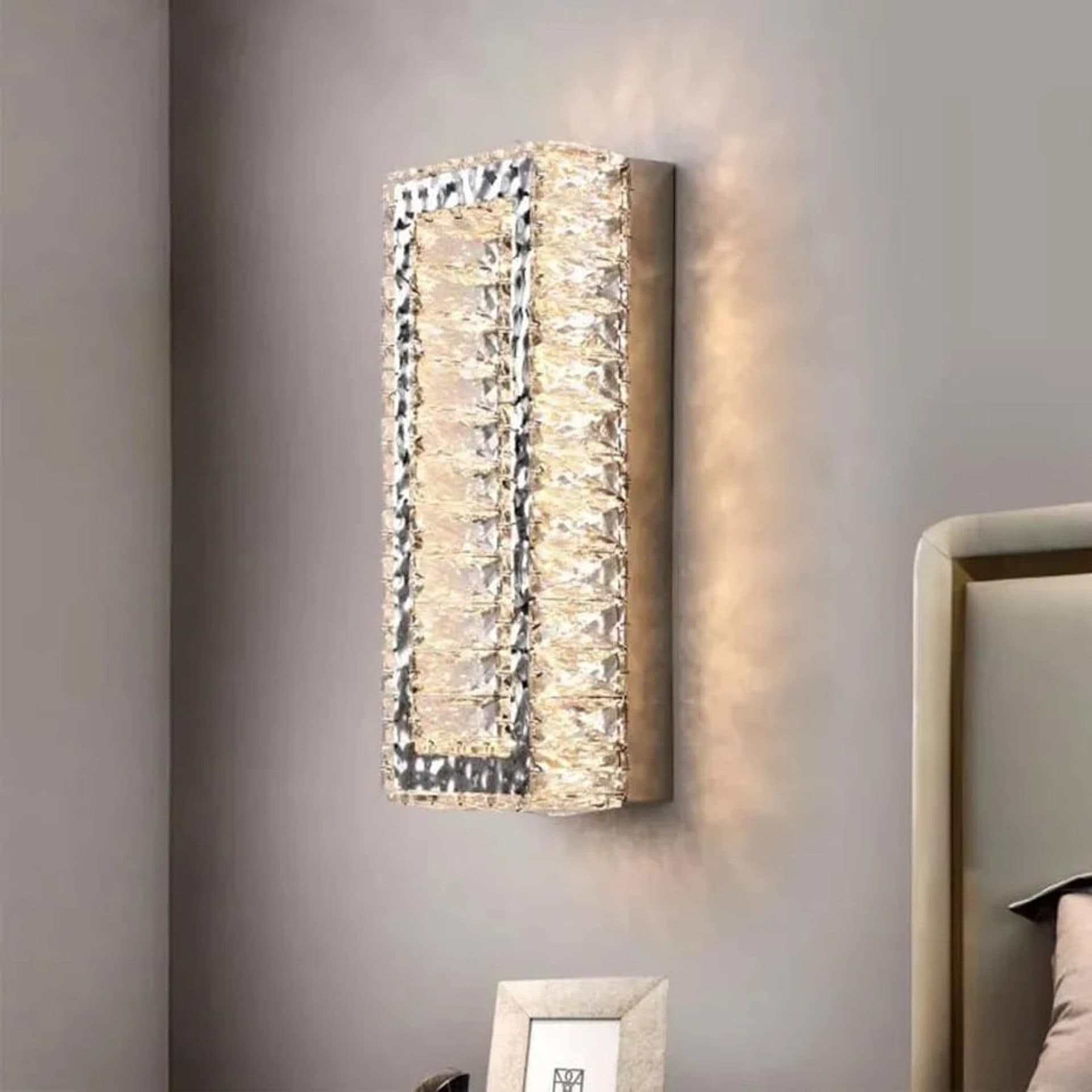 Aplica LED Cristal Mefisto 24W Argintiu — imagine 1