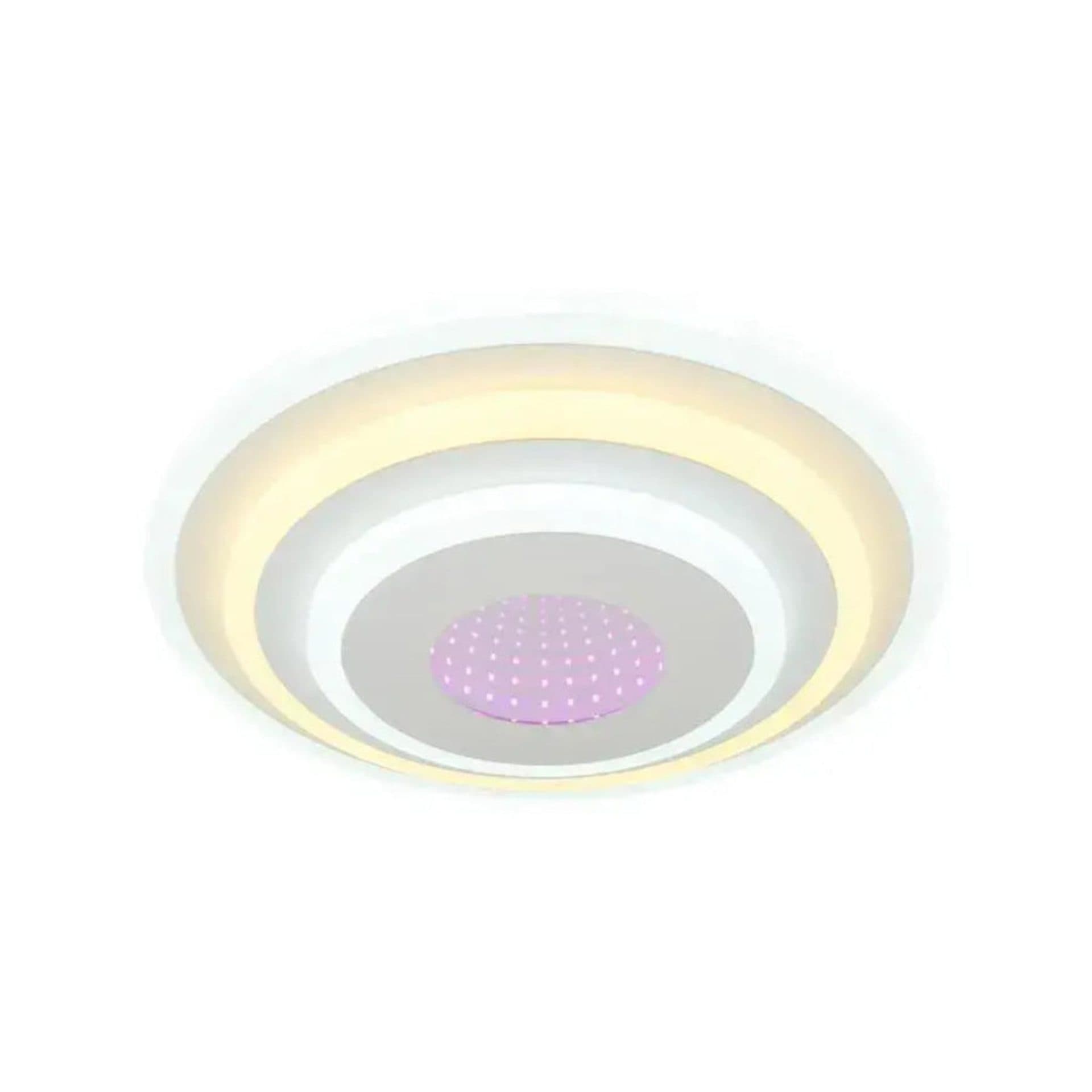 Lustra LED 3D 20W, Diametru 30cm, Alb, Flippy — imagine 1