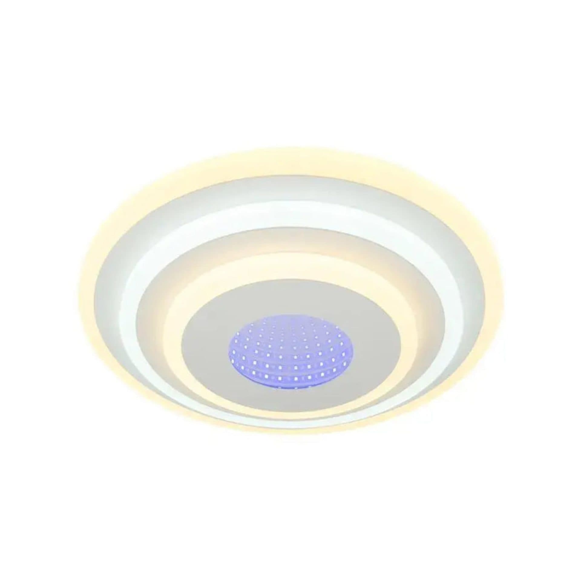 Lustra LED 3D 20W, Diametru 30cm, Alb, Flippy — imagine 2