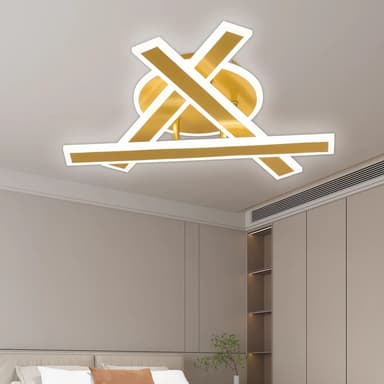 Lustra LED Flippy ZYRON Nobile 62W Telecomanda Auriu
