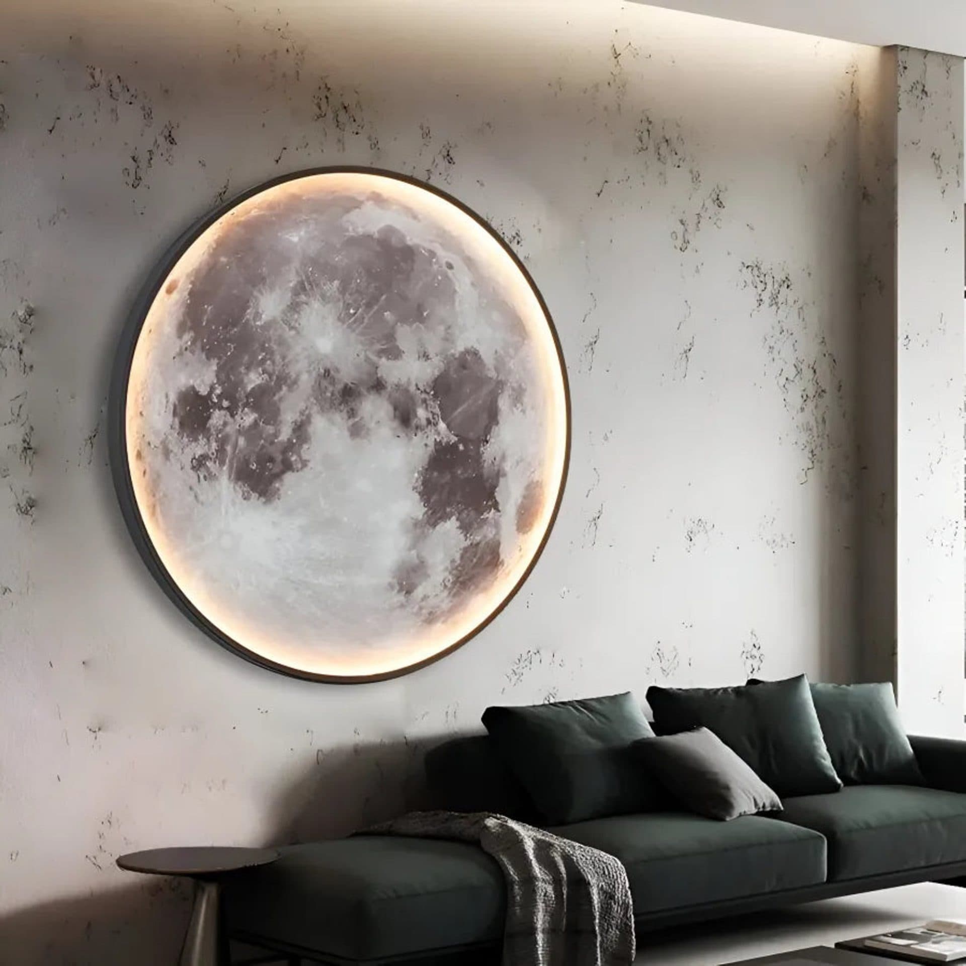 Aplica LED Flippy Decorativa Luna 54W Diametru 80CM — imagine 2