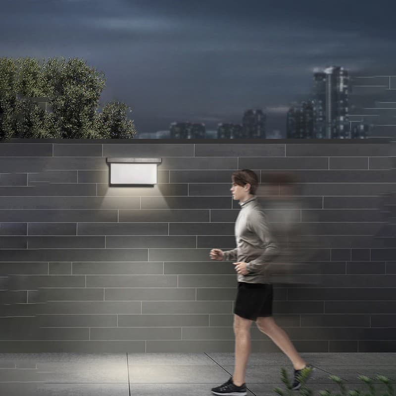 Aplica Solara LED Flippy, 150 Lumeni, 18W, IP65, Forma Arc, Alb Rece — imagine 3