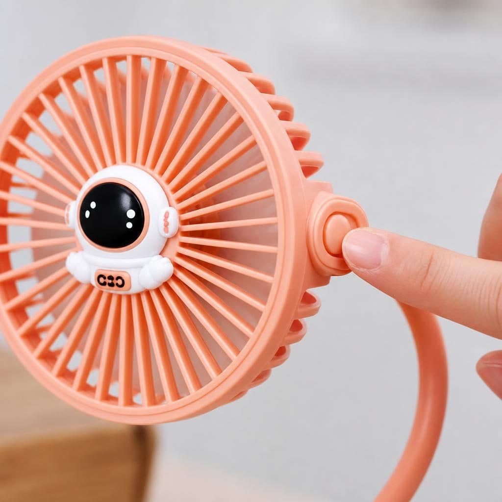Ventilator Portabil Flippy Design Astronaut Roz — imagine 3