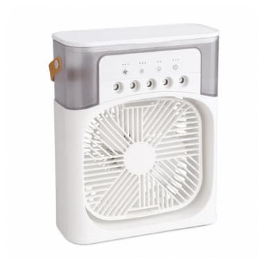 Ventilator Portabil Umidificator Flippy USB 4 trepte Alb