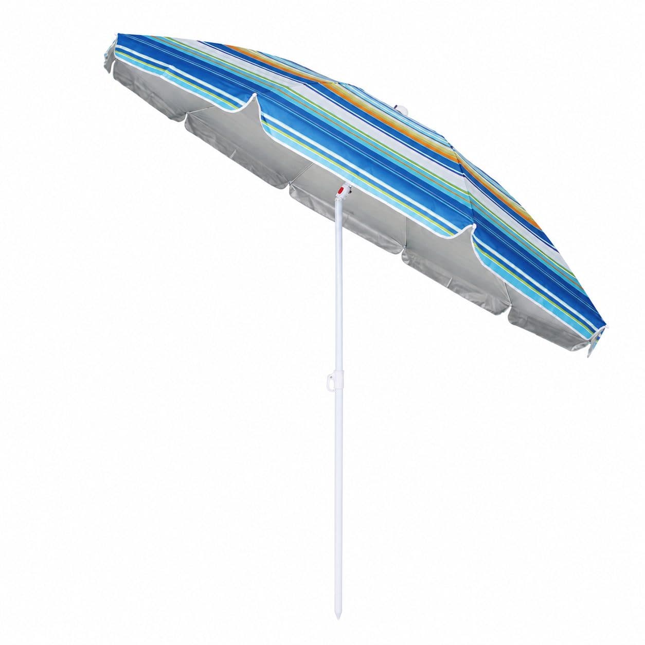 Umbrela de Plaja Flippy Model de Vara cu Protectie Solara 240 cm Multicolor — imagine 1