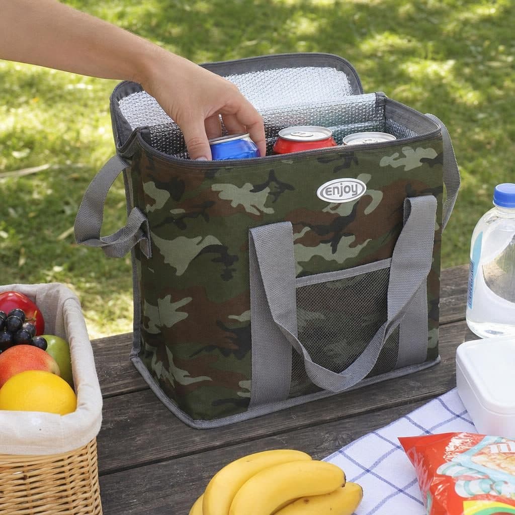 Geanta Termoizolanta Portabila Flippy 30 L Camuflaj Militar — imagine 4