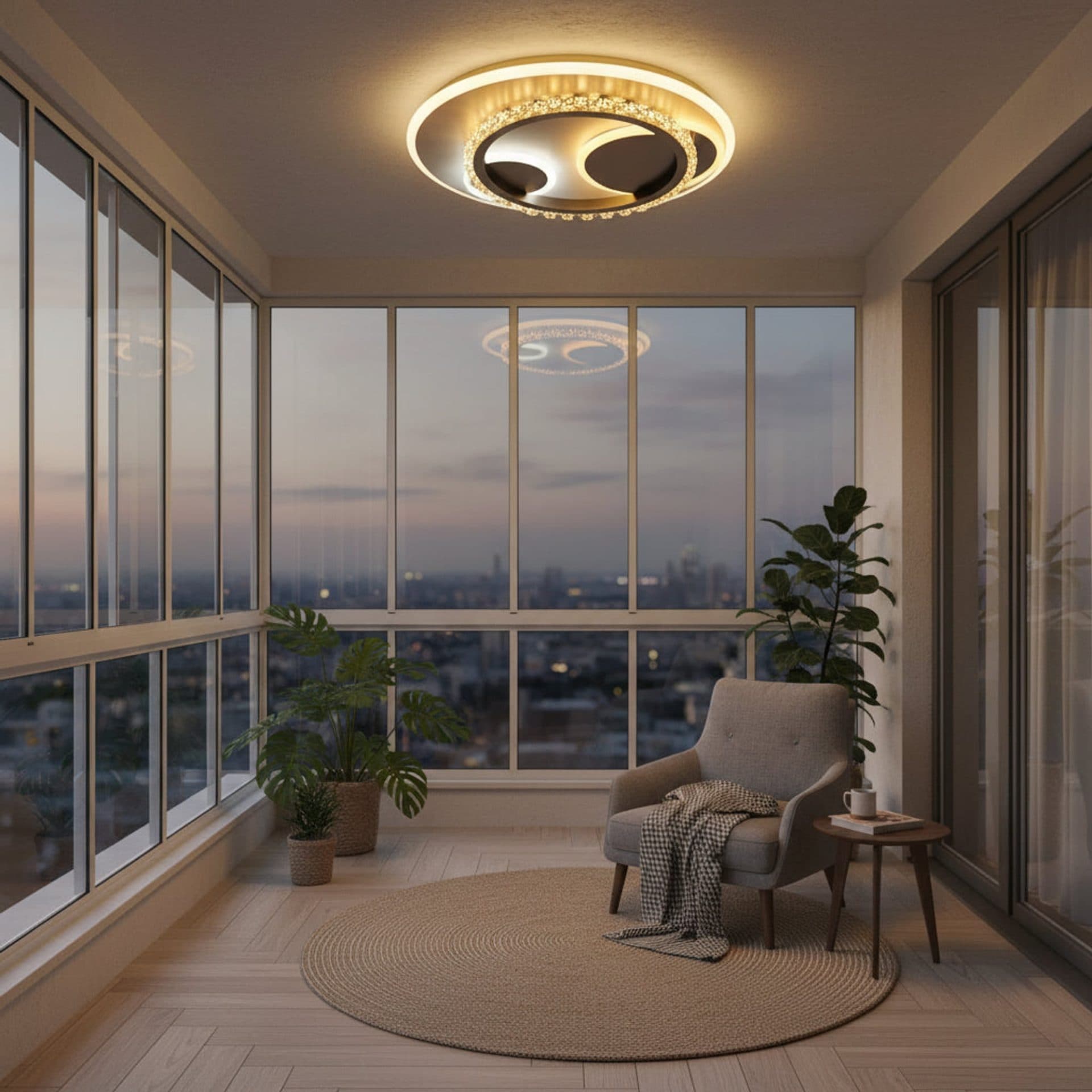 Lustra LED cu cristal Flippy ARIELLA 39W Rotunda — imagine 1
