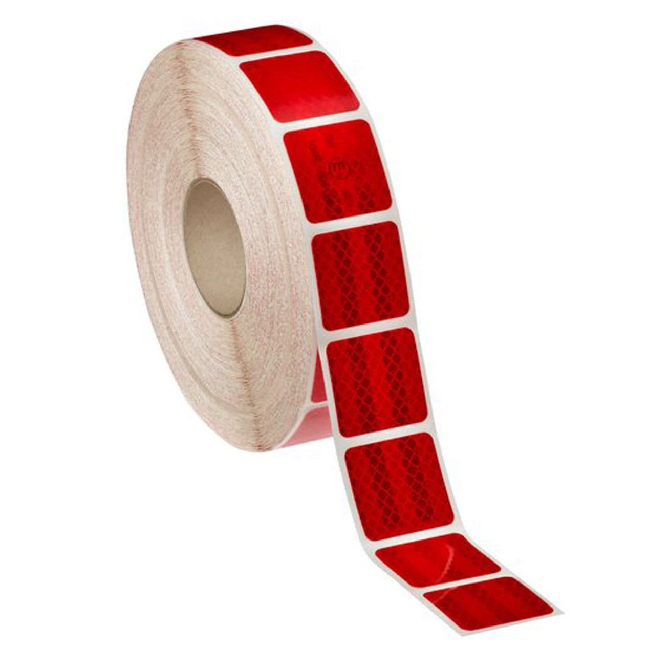 Banda reflectorizanta adeziva intrerupta pentru prelate - ROSIE (rola 5cm x 45m) — imagine 1