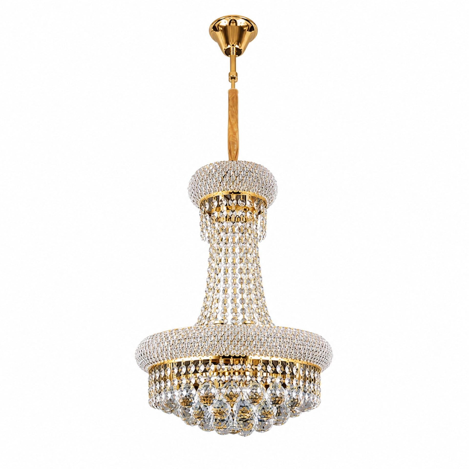 Candelabru Flippy Cristal NUVOLA Nobile Auriu 8xE14 D40 cm — imagine 9