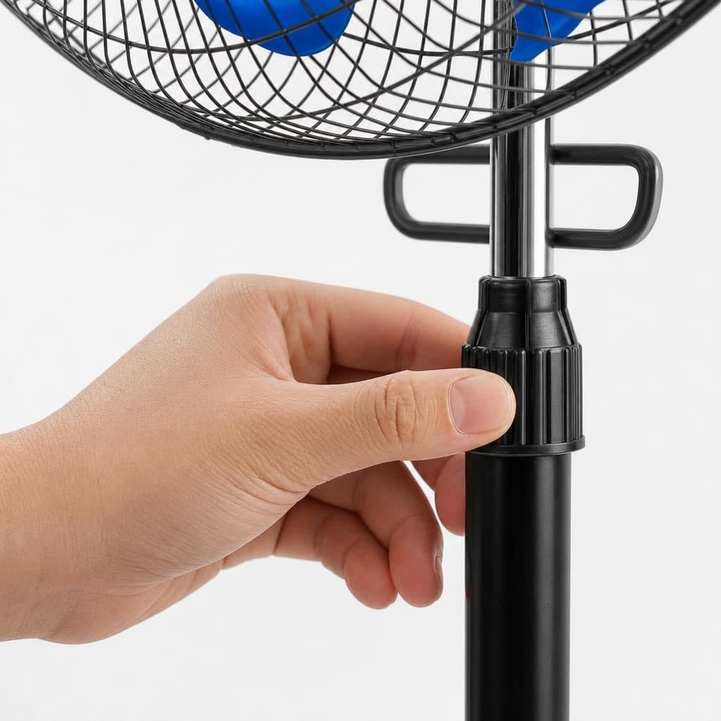 Ventilator cu picior Flippy, negru — imagine 3