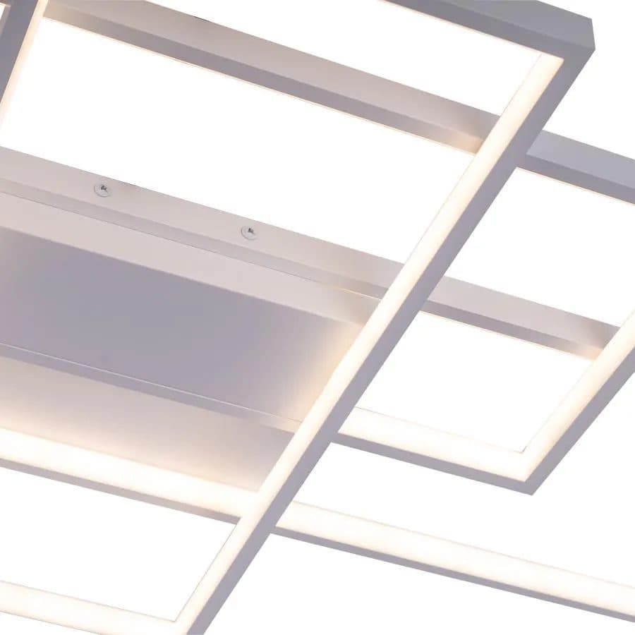 Lustra LED cu telecomanda Landen, 184W, 3 elemente, alb — imagine 5