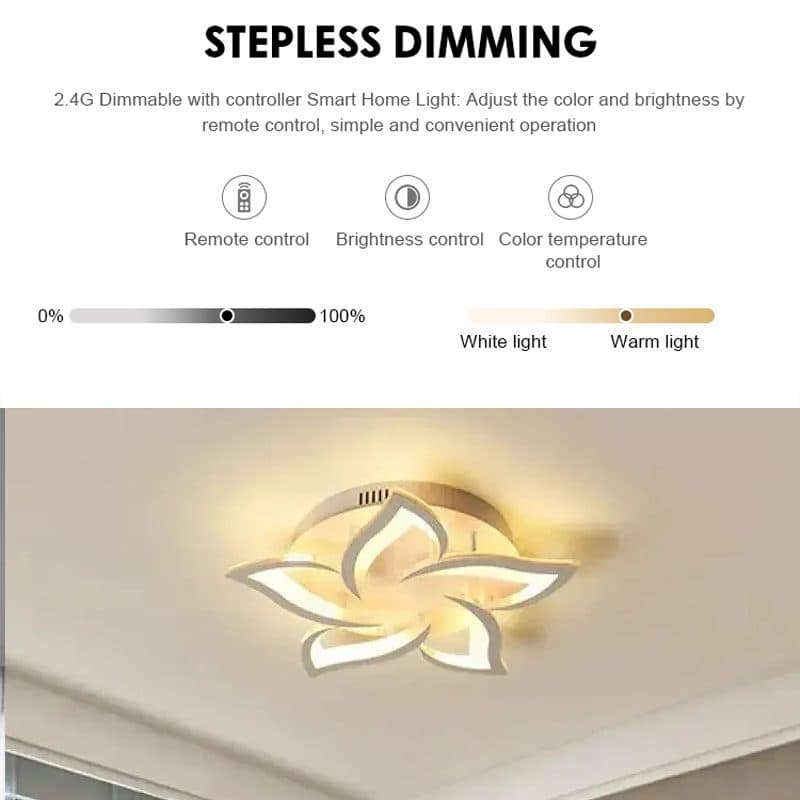 Lustra LED cu telecomanda Flippy LOTUS 54W — imagine 7
