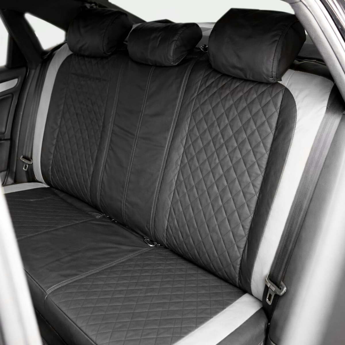 Set huse scaune auto Premium Diamond Core, Negru/Gri — imagine 5