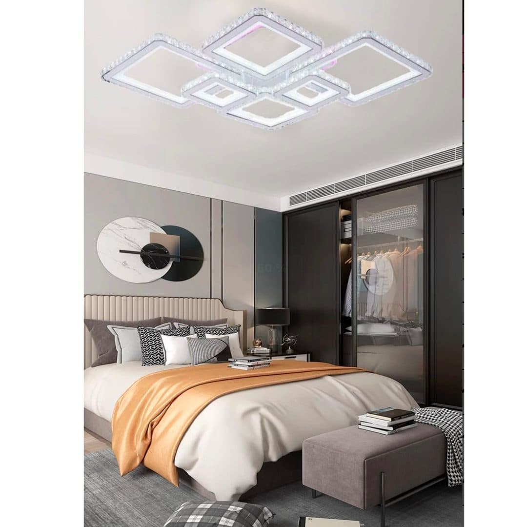 Lustra LED RGB cu telecomanda Flippy QUADRIS 175W — imagine 7