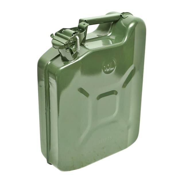 Canistra combustibil metalica 10l verde — imagine 1