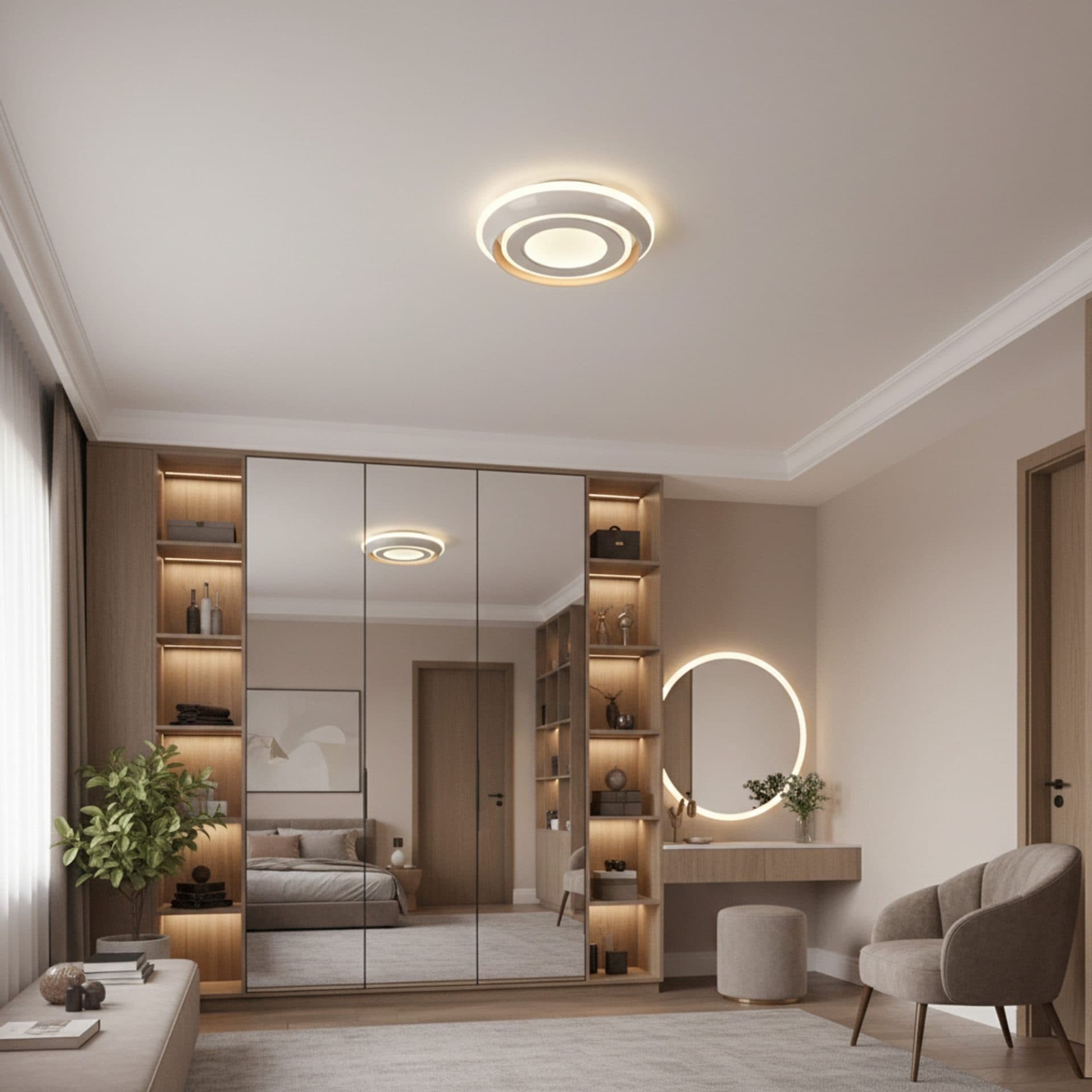 Lustra LED Flippy ROUE 27W Diametru 20cm Lumina Calda Neutra Rece — imagine 1