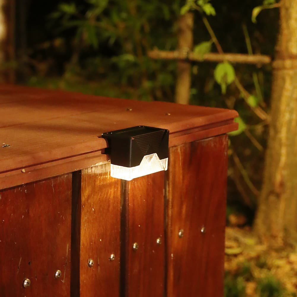 Set aplice solare Flippy LED pentru trepte si borduri, negru — imagine 3