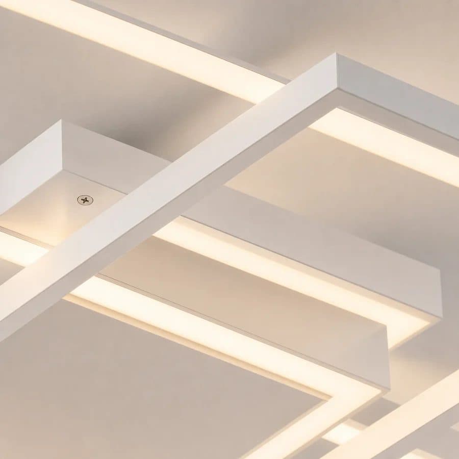 Lustra LED cu telecomanda, 78W, lumina Rece/Calda/Neutra, Dimabila, Alb — imagine 3
