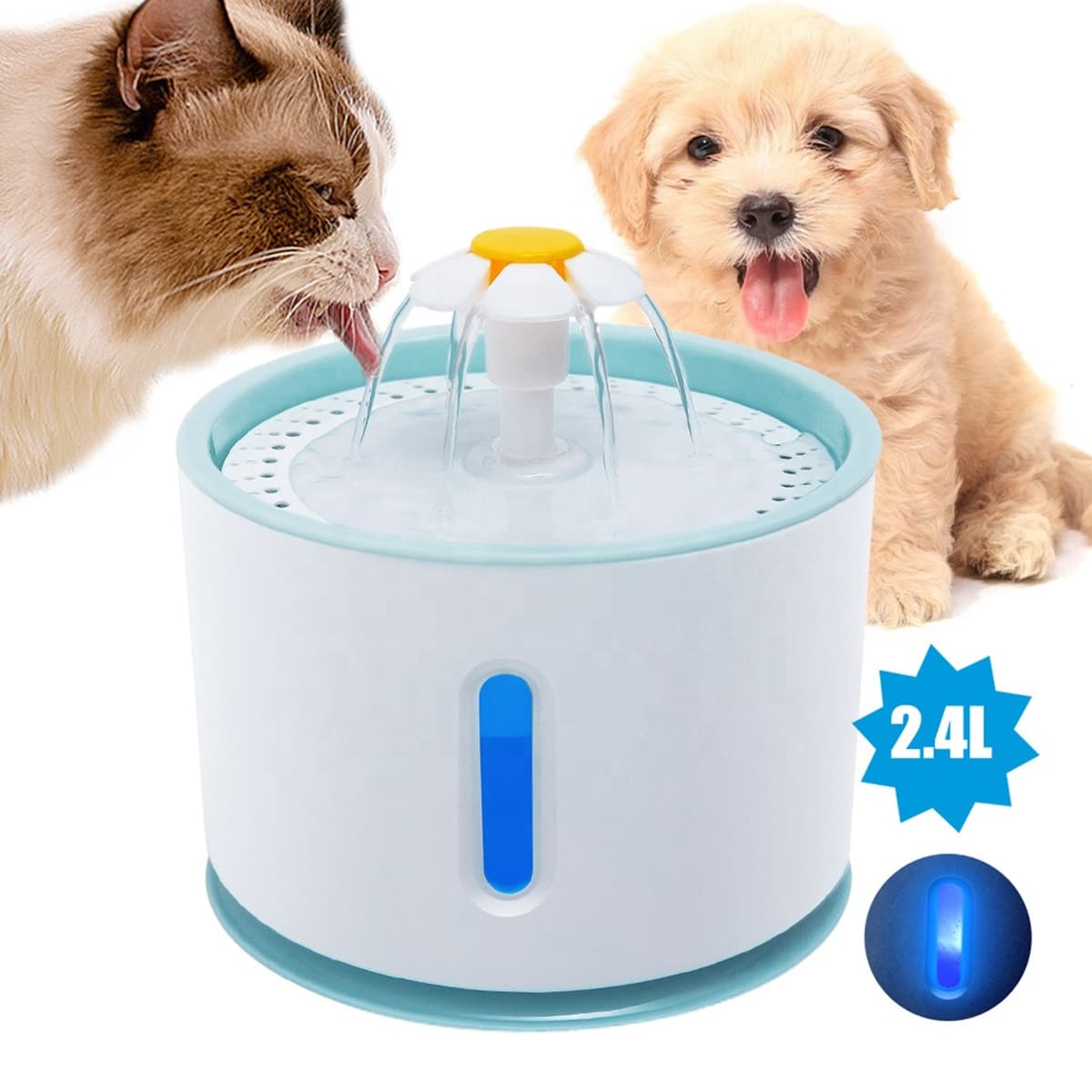 Adopator automat pentru animale de companie, model fanta, capacitate 2,4l — imagine 2
