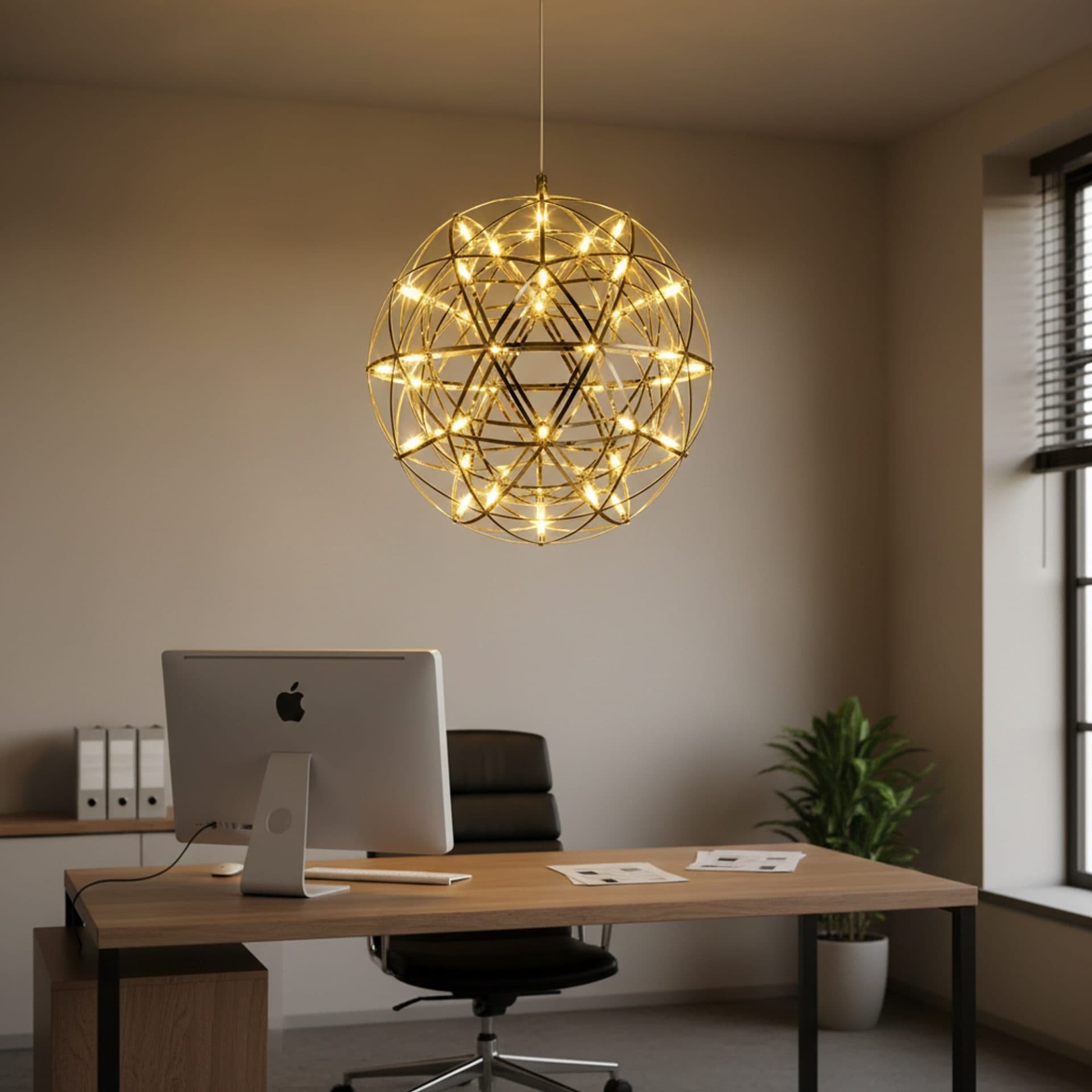 Candelabru LED WELD Nobile 18W Lumina Calda 3000K Crom Lucios — imagine 1
