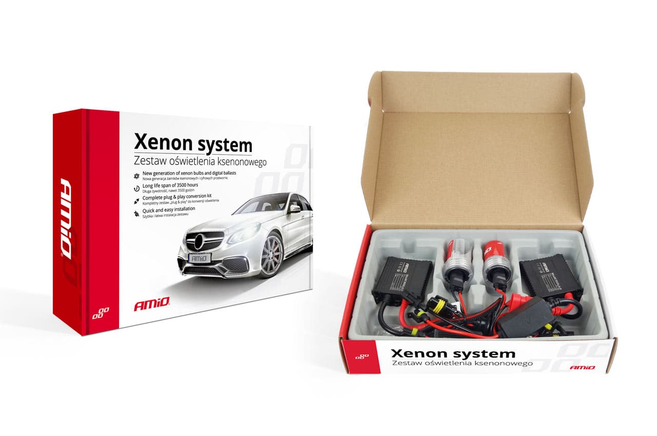Kit Xenon AC model SLIM, AMIO, compatibil D2R 35W 6000K — imagine 1