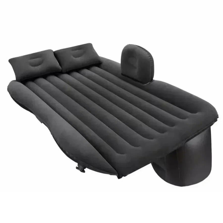 Saltea gonflabila auto pentru bancheta spate cu pompa electrica, 138 x 85cm, Neagra — imagine 3
