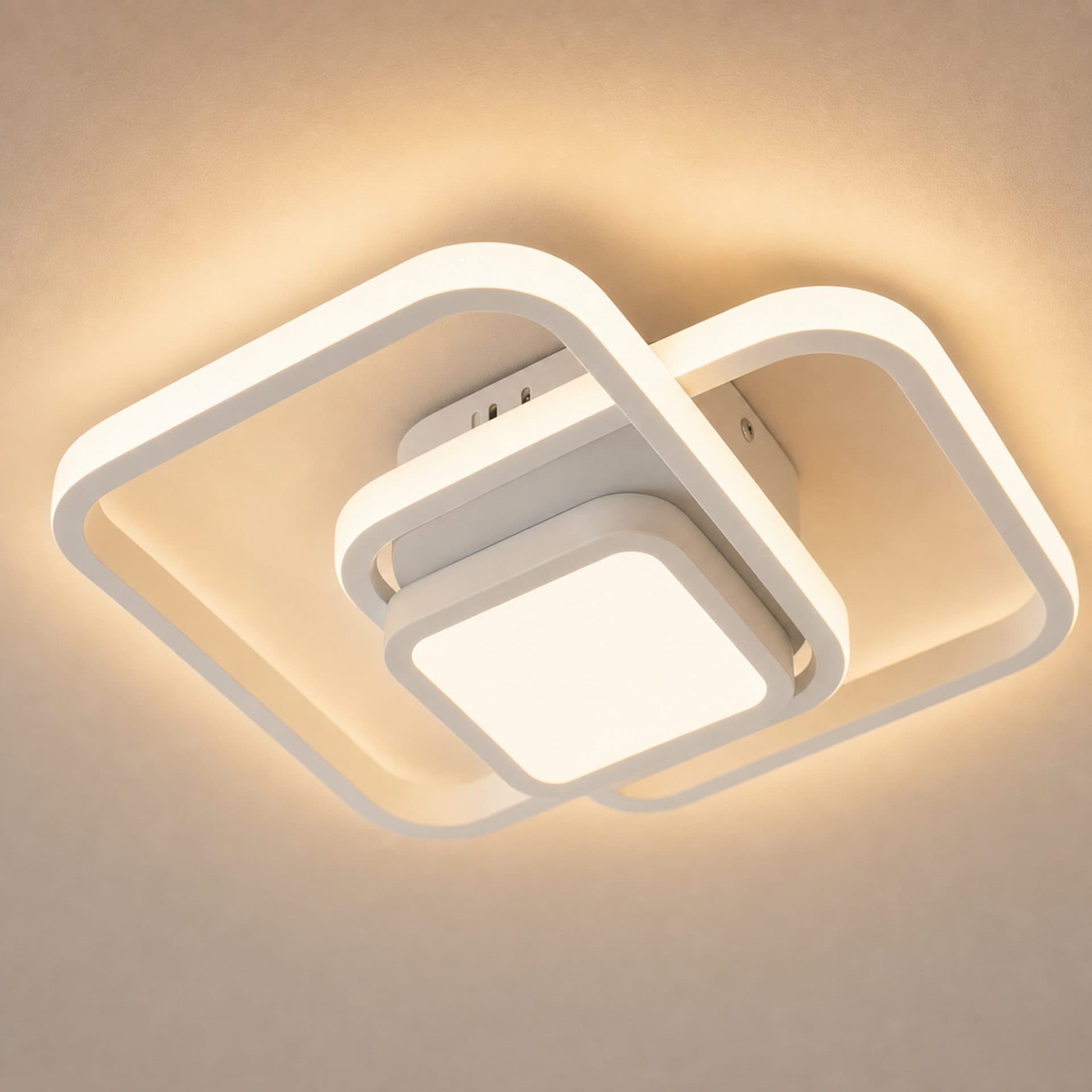 Lustra LED DUOFORM Flippy, 21W, design geometric, alb — imagine 5