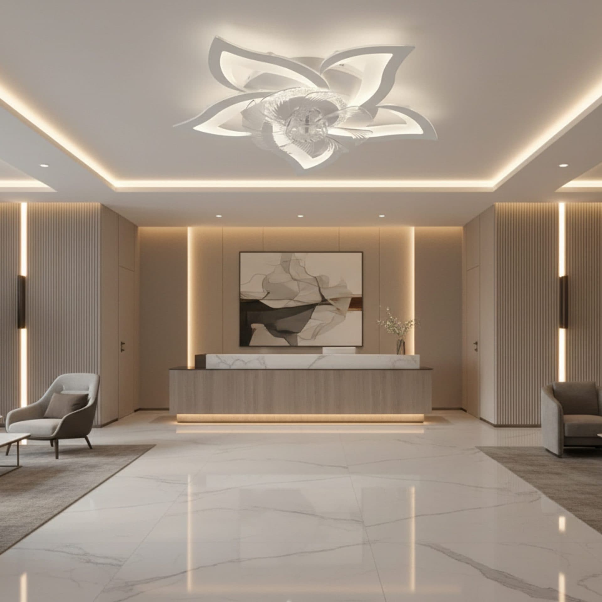 Lustra LED Ventilator Flippy DAFIA 49W 85cm Telecomanda — imagine 2