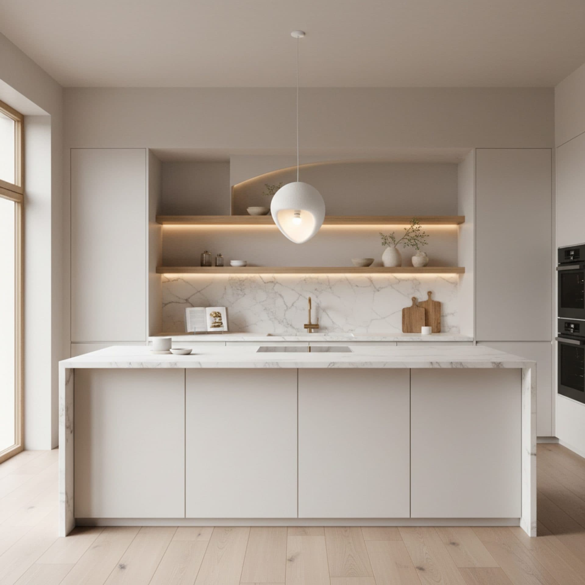 Lustra Suspendata AERA 30 cm 1 X E27 Alb Metal si Spuma — imagine 4