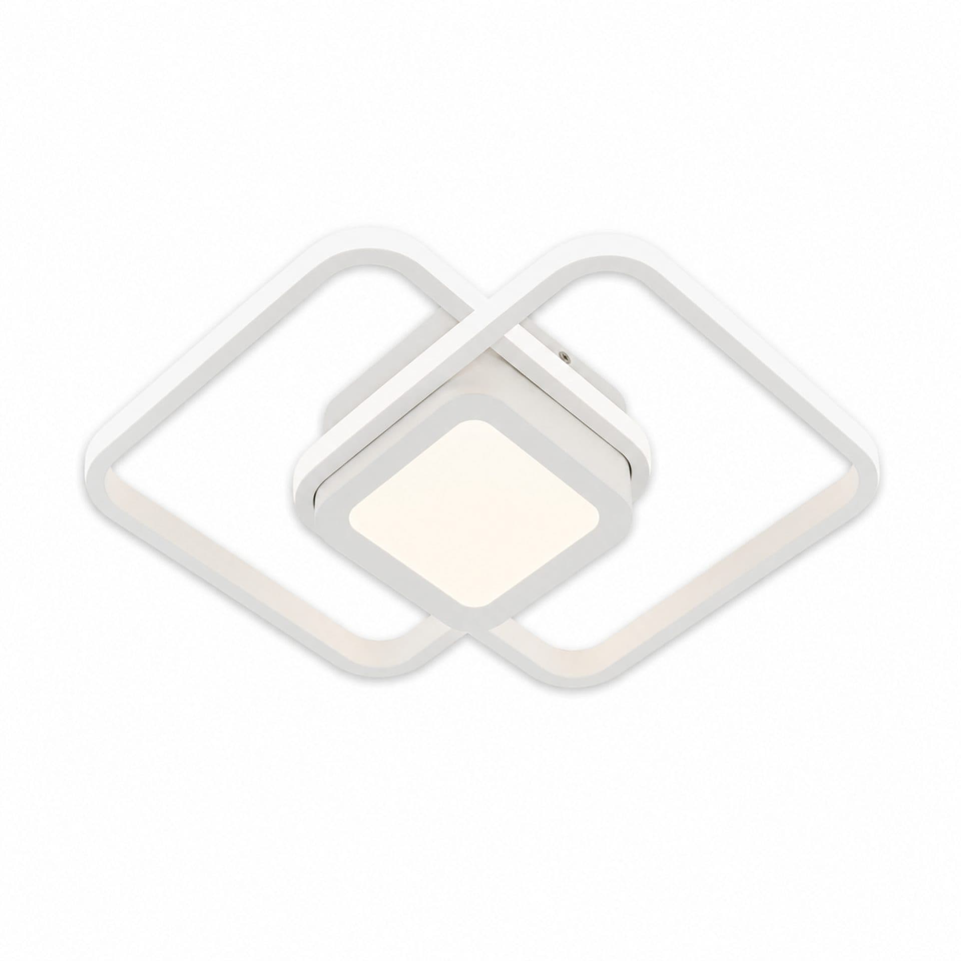 Lustra LED DUOFORM Flippy, 21W, design geometric, alb — imagine 2