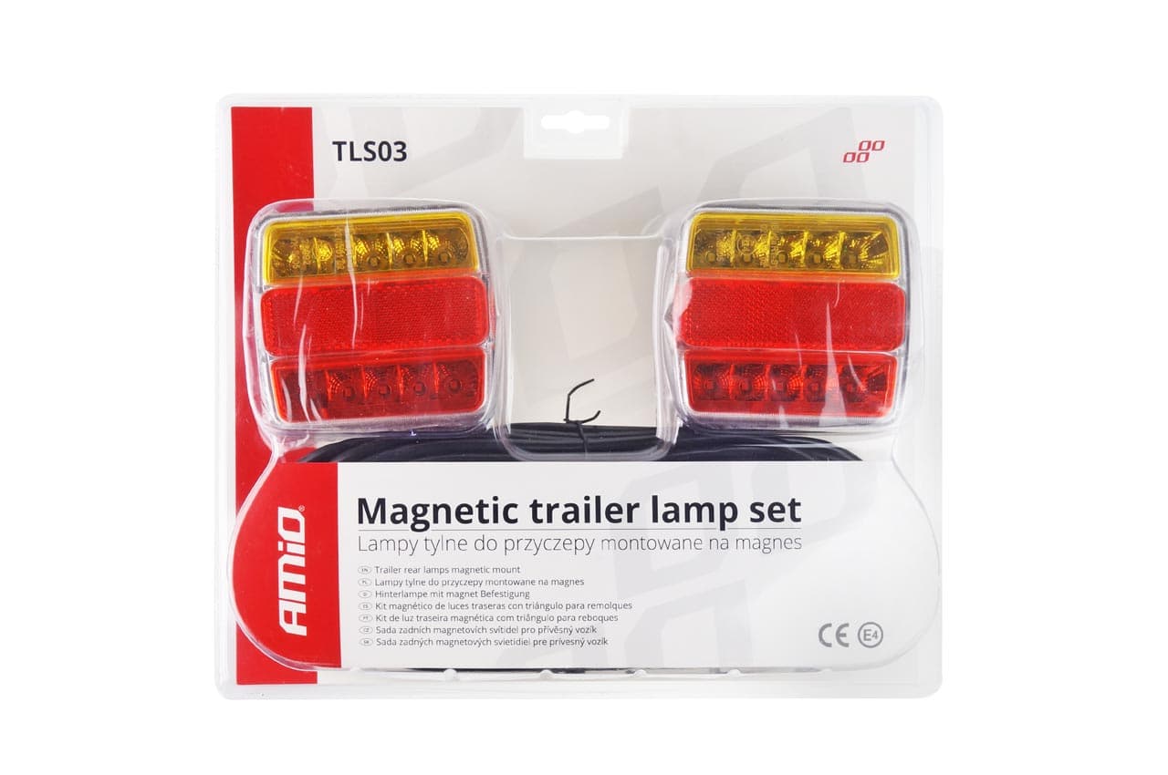Lampi spate AMIO cu magnet pentru remorca — imagine 3